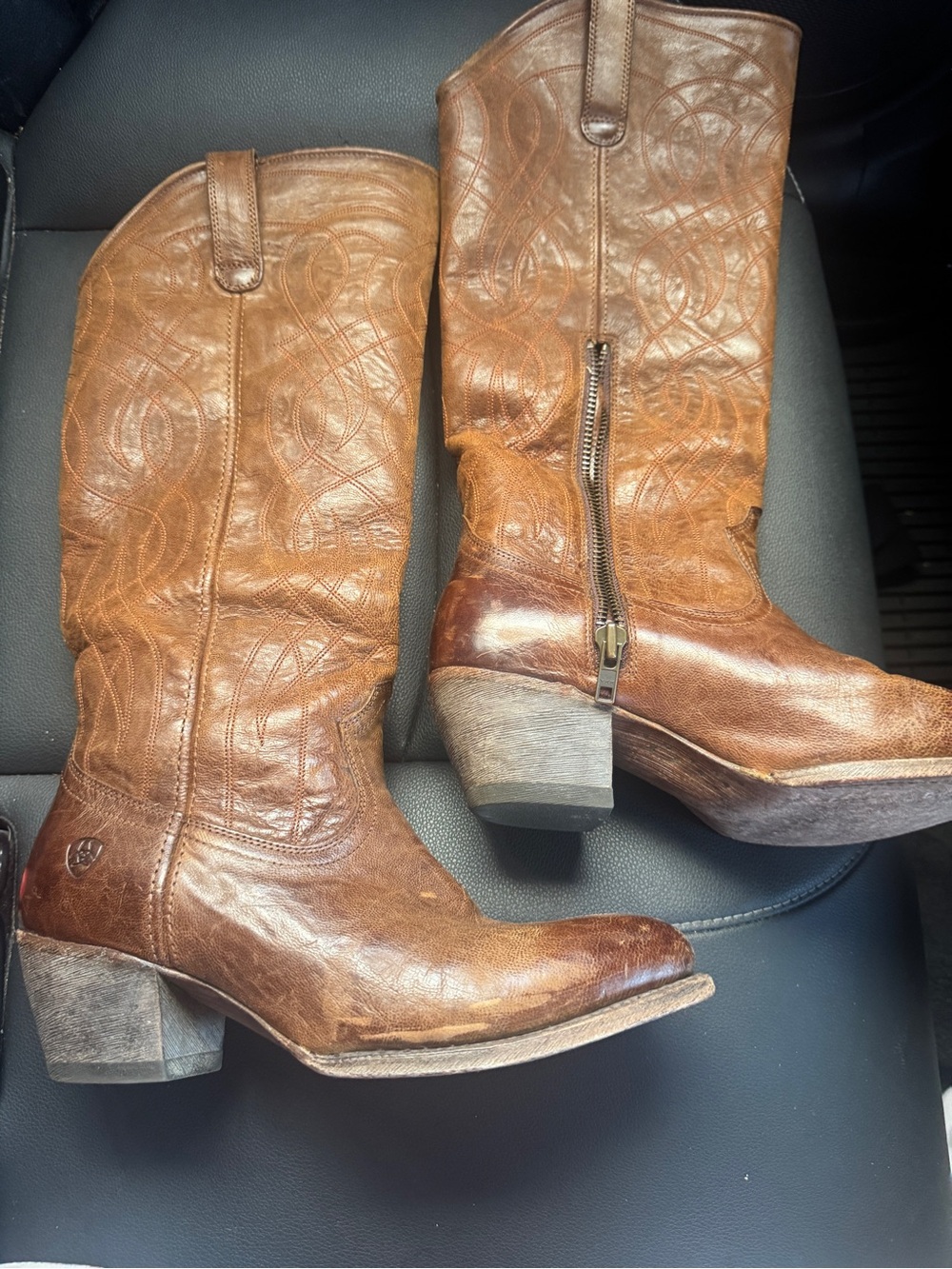 Ariat Singsong Leather Western Cowboy Boots 8.5